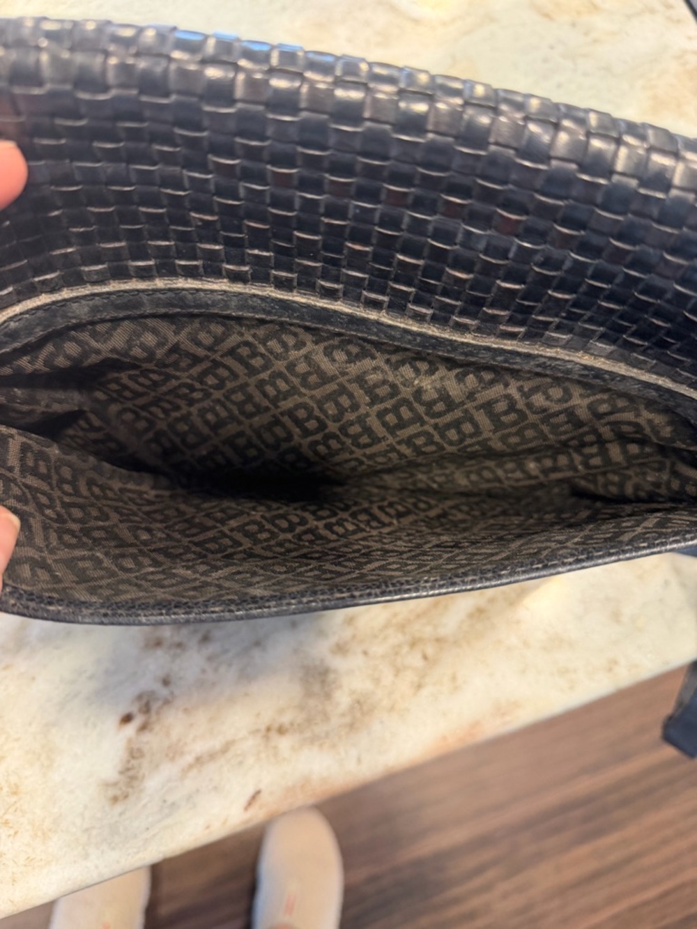 Vintage Bally navy leather bag - Picture 8 of 11